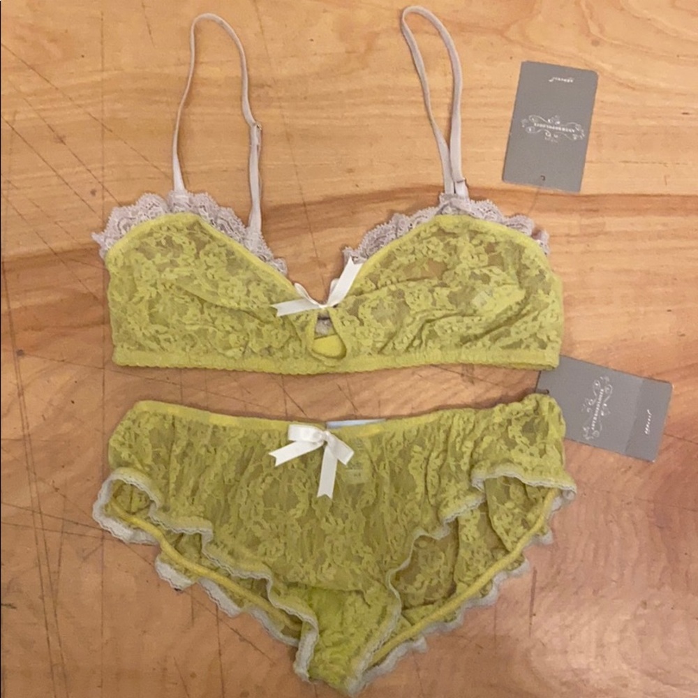 Anthropologie Bralet + Panties